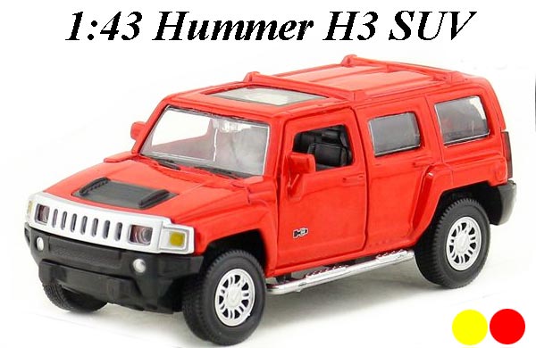 1:43 Scale Hummer H3 SUV Diecast Toy